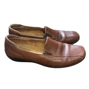 Softspots Leather Loafers Comfort‎ Slip On Casual Brown Shoes size 7.5